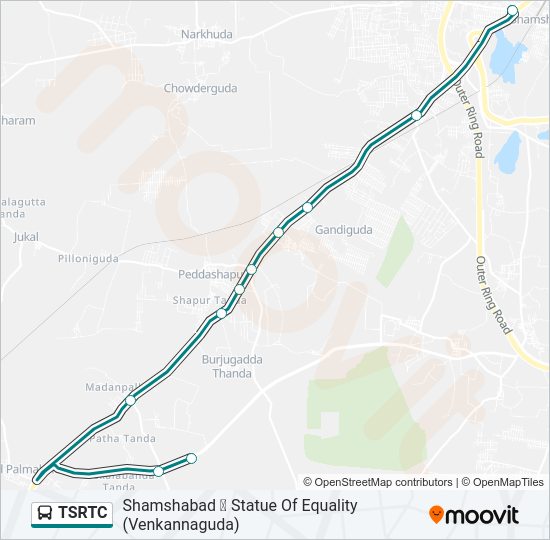 TSRTC bus Line Map