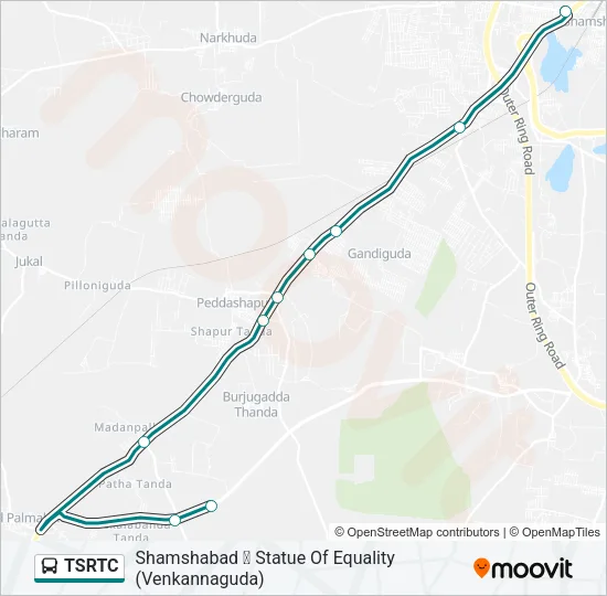 TSRTC Bus Line Map