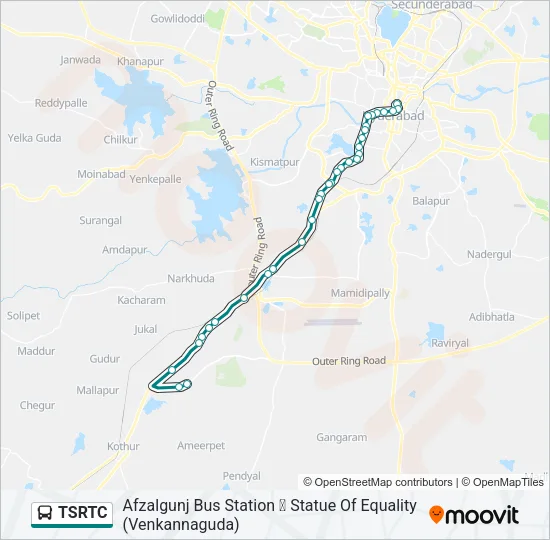 TSRTC Bus Line Map
