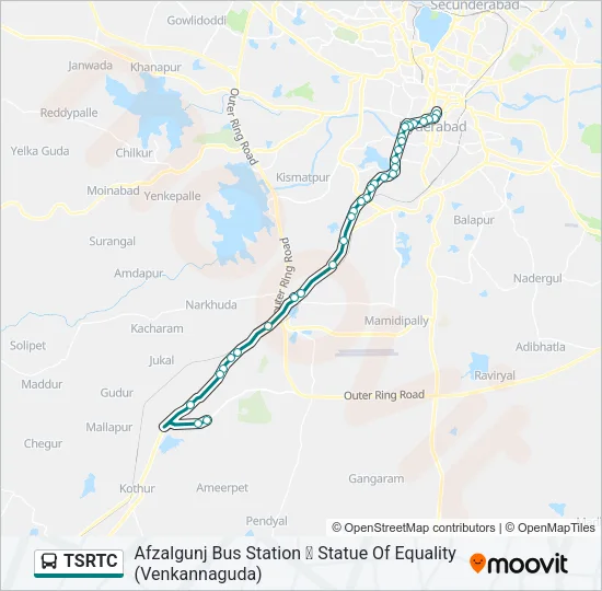 TSRTC Bus Line Map