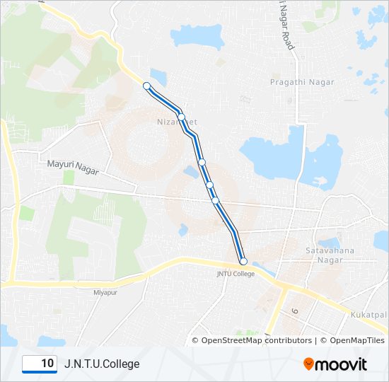 10 bus Line Map