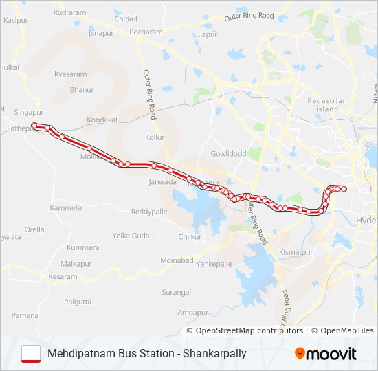 505 Route: Schedules, Stops & Maps - Mehdipatnam Bus Station (Updated)