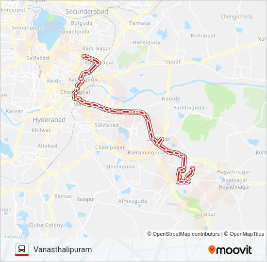 2V Bus Line Map