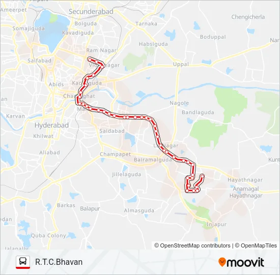 2V Bus Line Map