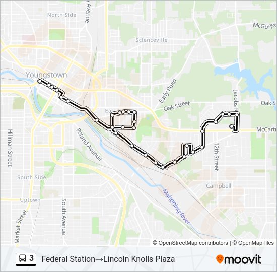 3 bus Line Map