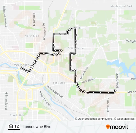 12 Bus Line Map