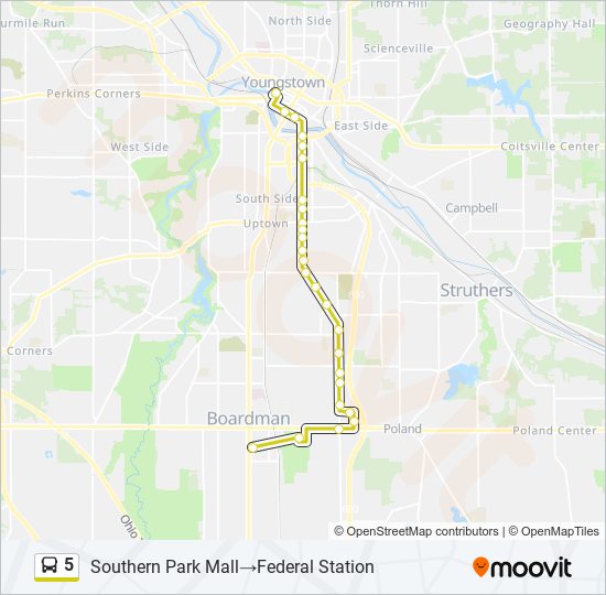 5 bus Line Map