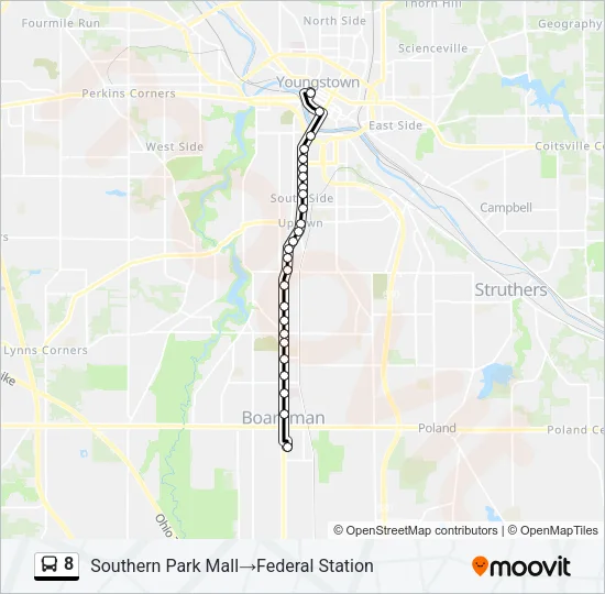 8 Bus Line Map