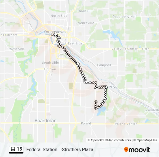 15 Bus Line Map