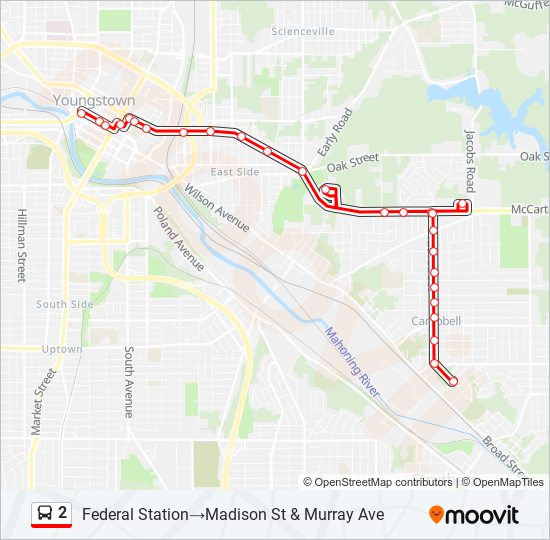 2 bus Line Map