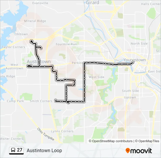 27 Bus Line Map