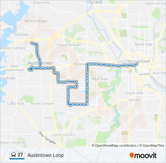 27 bus Line Map