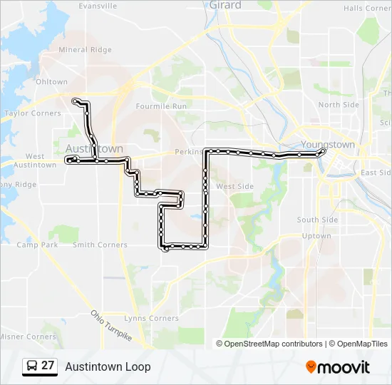 27 Bus Line Map