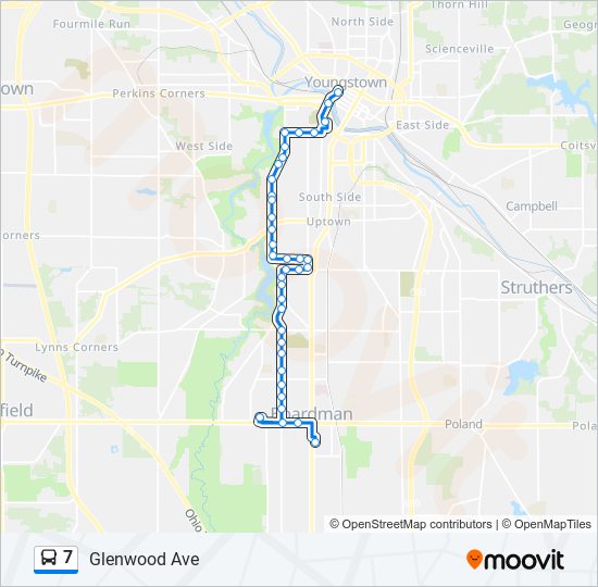 7 bus Line Map