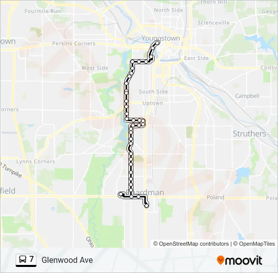 7 Bus Line Map