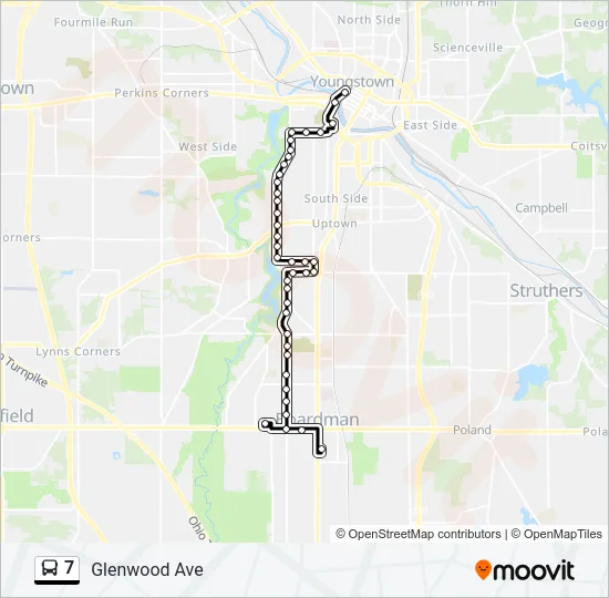 7 Bus Line Map