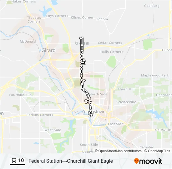 10 Bus Line Map