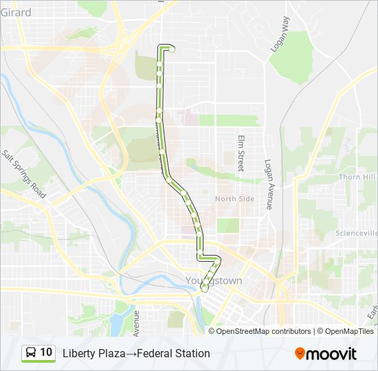 Mapa de 10 de autobús