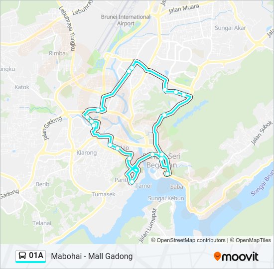 01A Bus Line Map