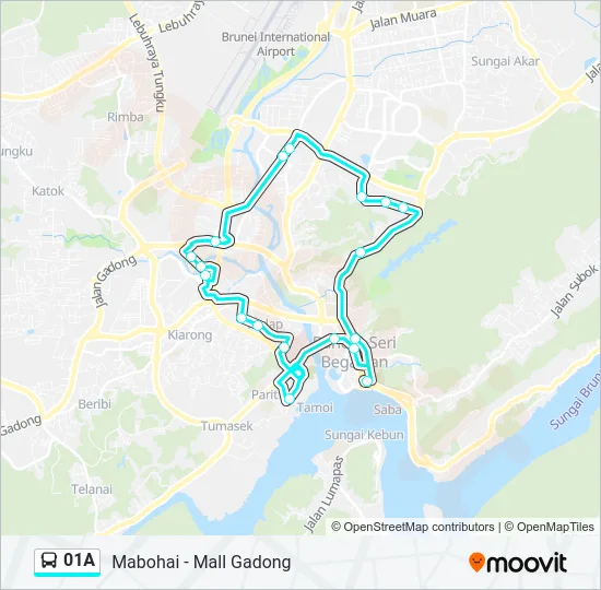 01A Bus Line Map