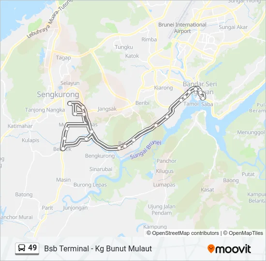 49 Bus Line Map