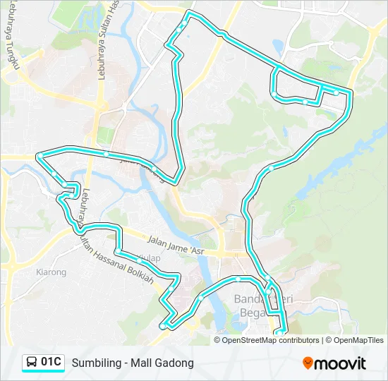 01C Bus Line Map