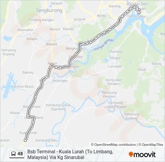48 Bus Line Map
