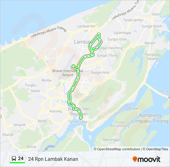 24 bus Line Map