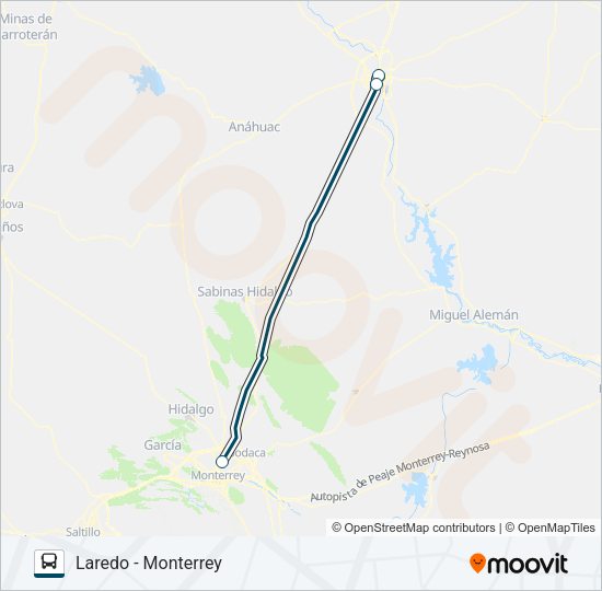 GREYHOUND US1116 Bus Line Map