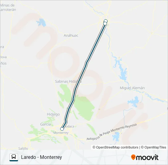 GREYHOUND US1116 Bus Line Map