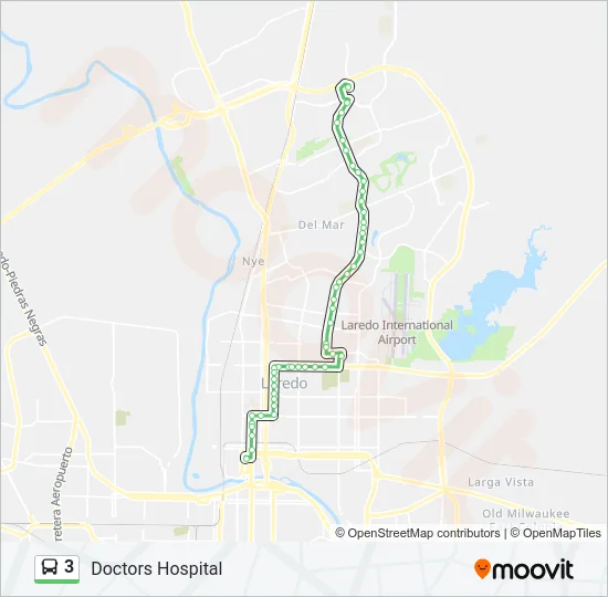 3 Bus Line Map