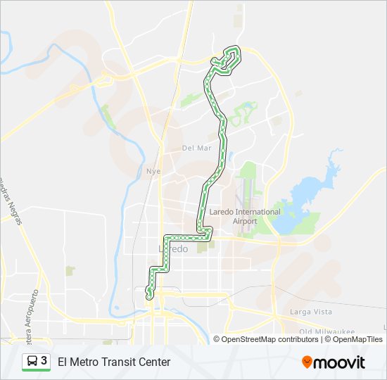 3 Route: Schedules, STops & Maps - El Metro Transit Center (Updated)