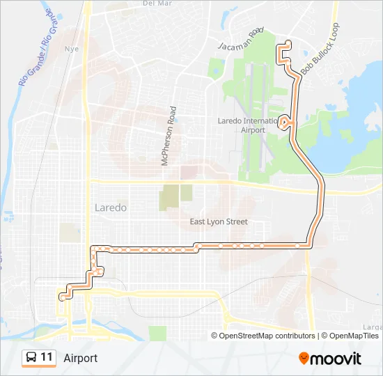 11 Bus Line Map
