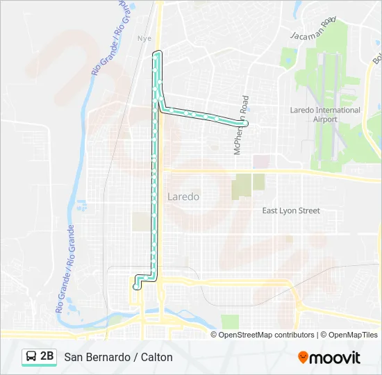 2B Bus Line Map
