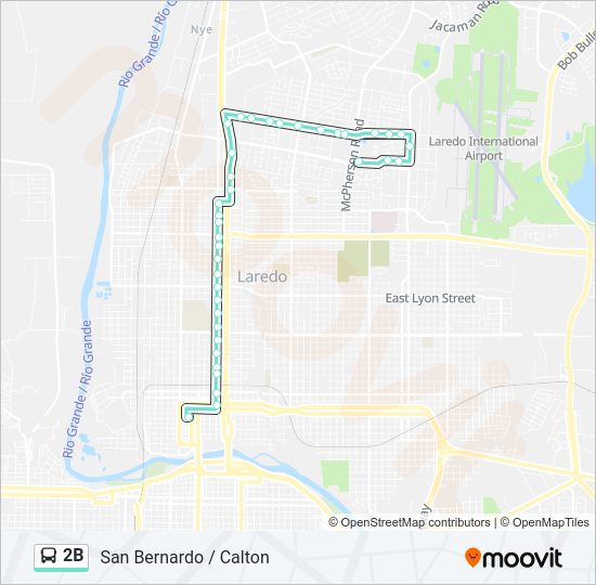 2B Bus Line Map