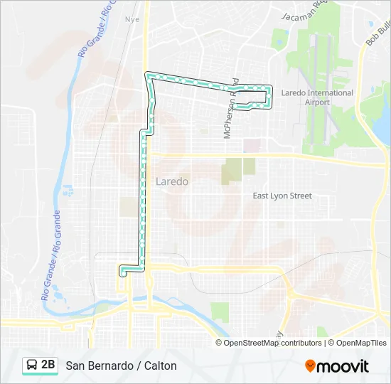 2B Bus Line Map