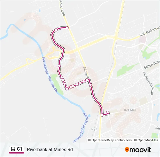 C1 Bus Line Map