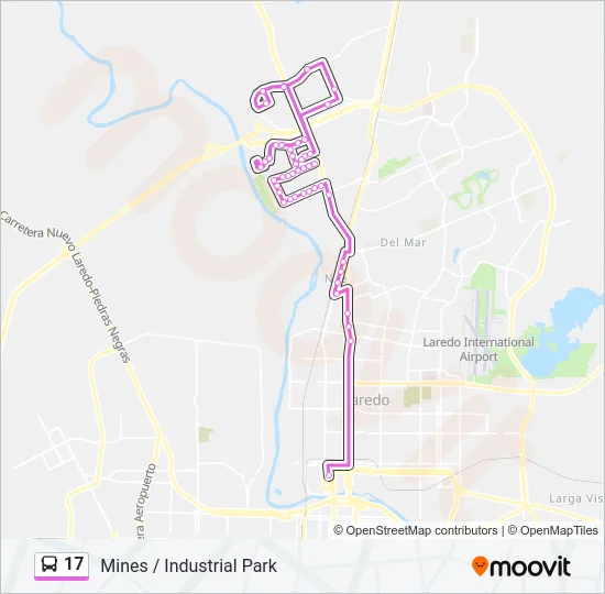 17 Bus Line Map