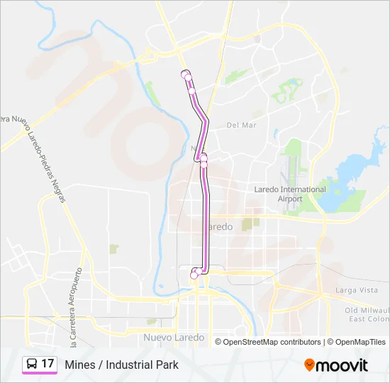 17 Bus Line Map