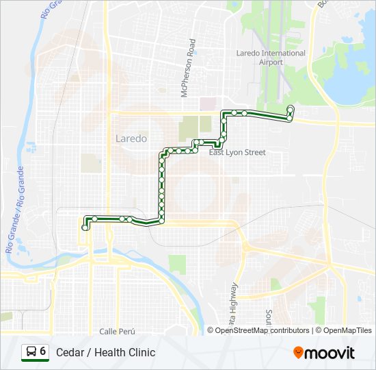 6 Route: Schedules, STops & Maps - El Metro Transit Center (Updated)