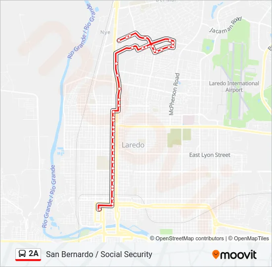 2A Bus Line Map