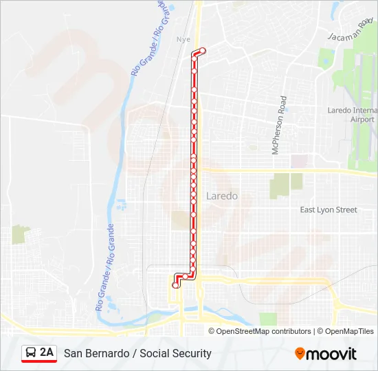 2A Bus Line Map