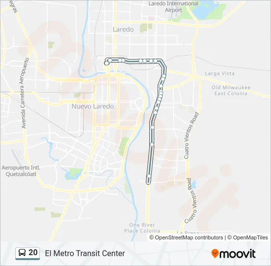 20 Bus Line Map
