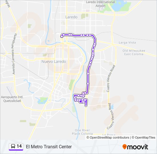 14 Route: Schedules, STops & Maps - El Metro Transit Center (Updated)