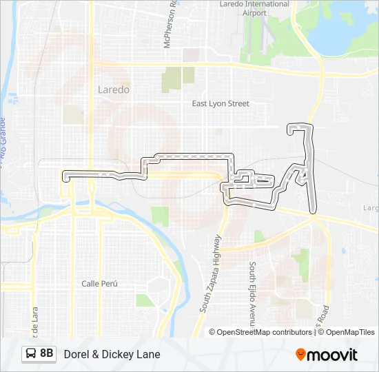 8B Bus Line Map