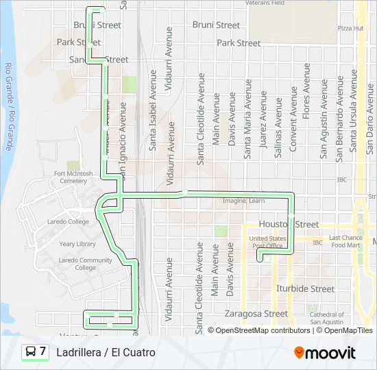 7 Bus Line Map
