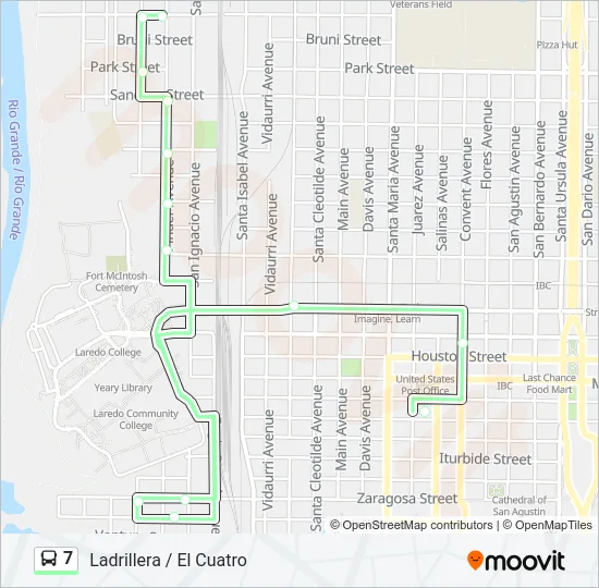 7 Bus Line Map