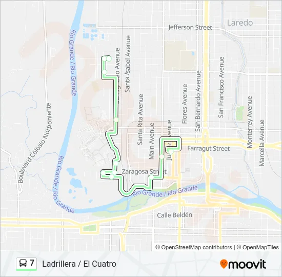 7 Bus Line Map
