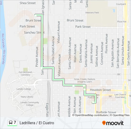 7 Bus Line Map