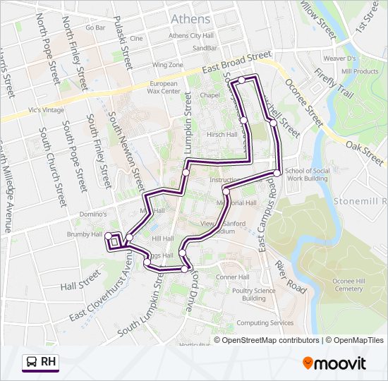 RH bus Line Map